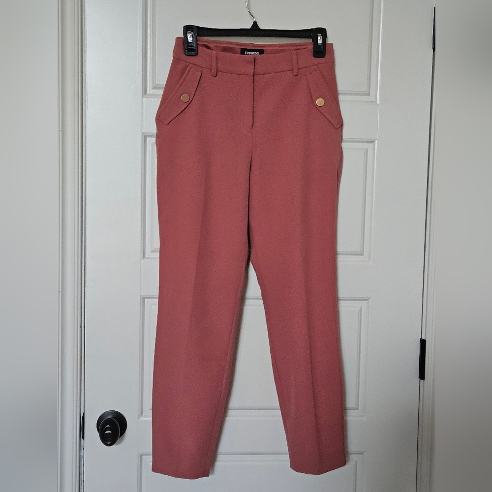 Express Blush Pants with Gold Accents
